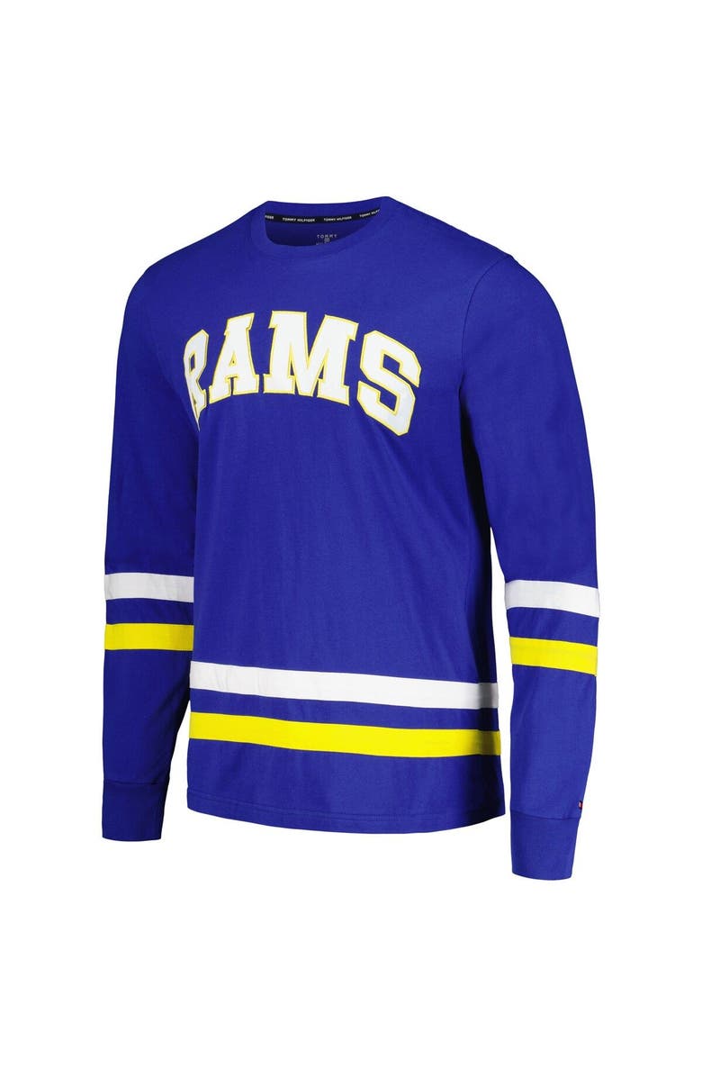 Tommy Hilfiger Men's Tommy Hilfiger Royal/Gold Los Angeles Rams Nolan Long Sleeve T-Shirt, Alternate, color, Royal