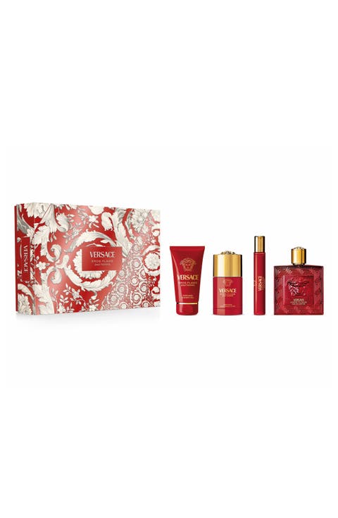 Eros Flame Eau de Parfum 4-Piece Gift Set $216 Value