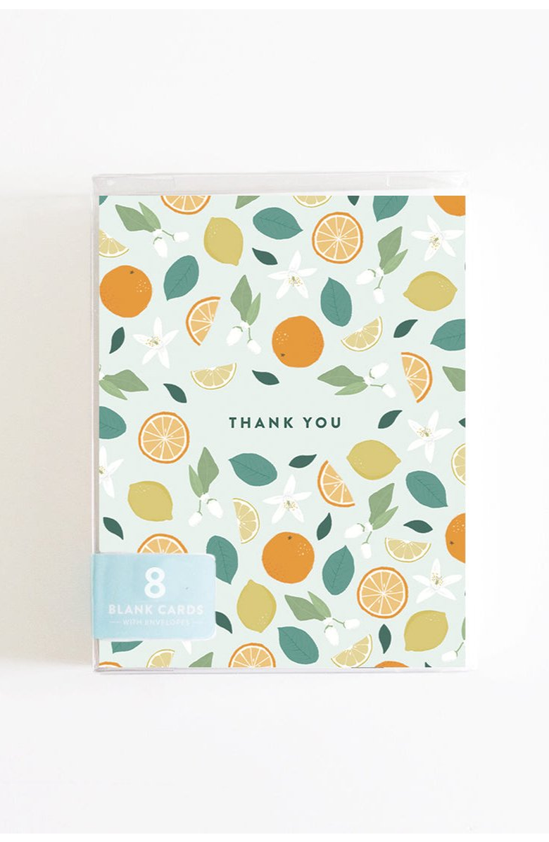 Joy Paper Co. Citrus
Botanicals Thank You - Boxed Set of 8 Cards, Alternate, color, Citrus
Botanicals