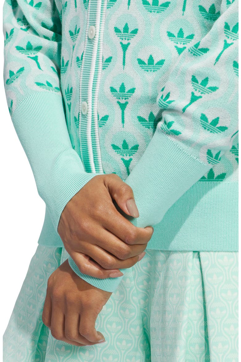 Club Cardigan, Alternate, color, WHITE/ CLEAR MINT