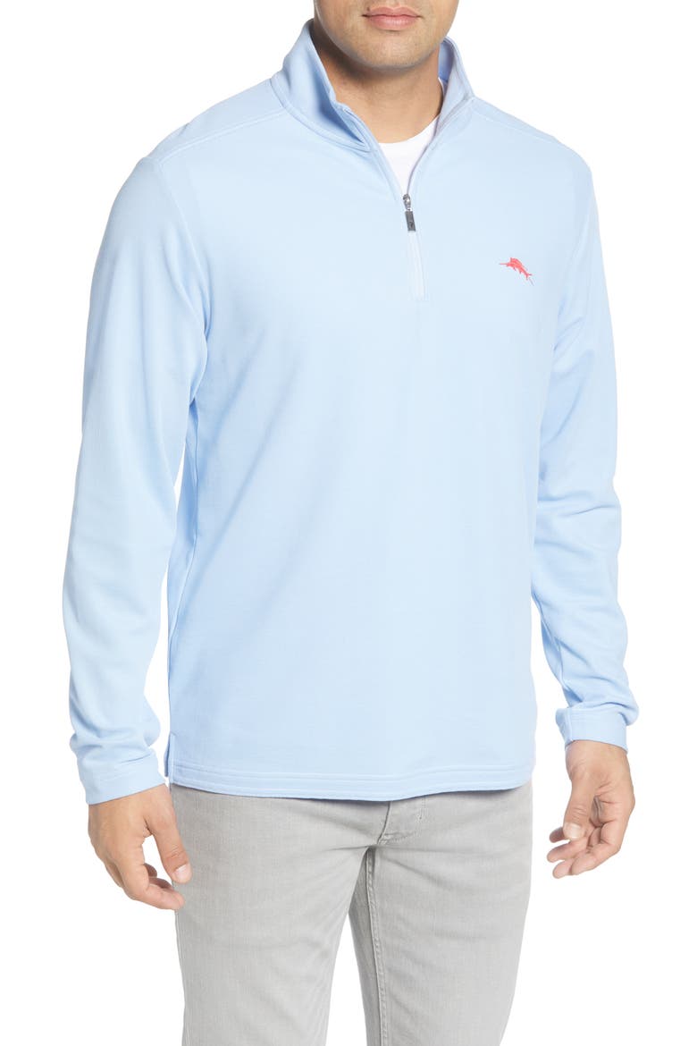 Emfielder 2.0 IslandZone® Quarter Zip Performance Pullover, Main, color, LIGHT SKY