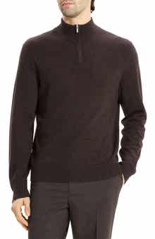 Theory Hilles Quarter Zip Cashmere Sweater