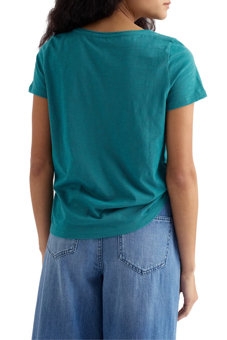 Appletree Keyhole Organic Cotton T-Shirt, Alternate, color, DEEP DIVE