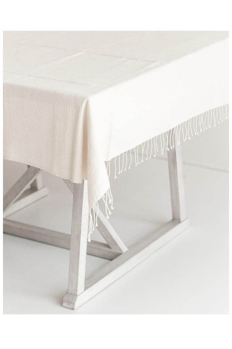 Riviera Cotton Tablecloth - 50", Alternate, color, Natural
