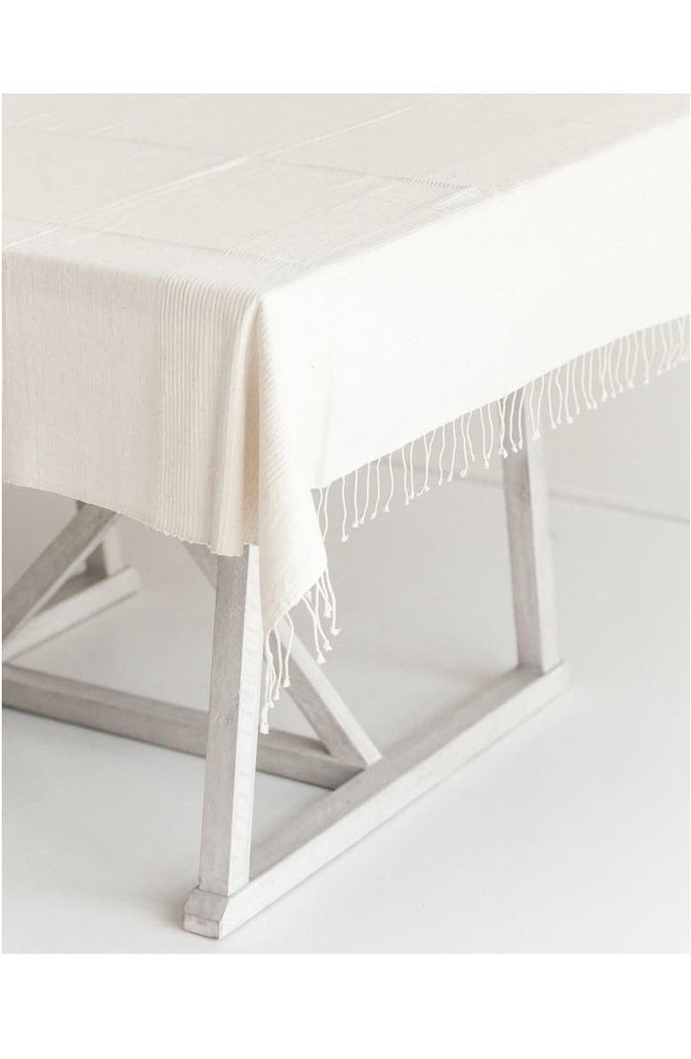 Creative Women Riviera Cotton Tablecloth - 50", Alternate, color, Natural