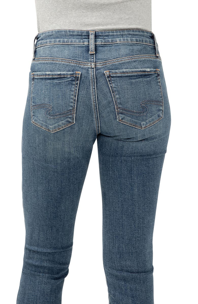 Silver Jeans Co. Elyse Raw Hem Capri Jeans, Alternate, color, Serenade