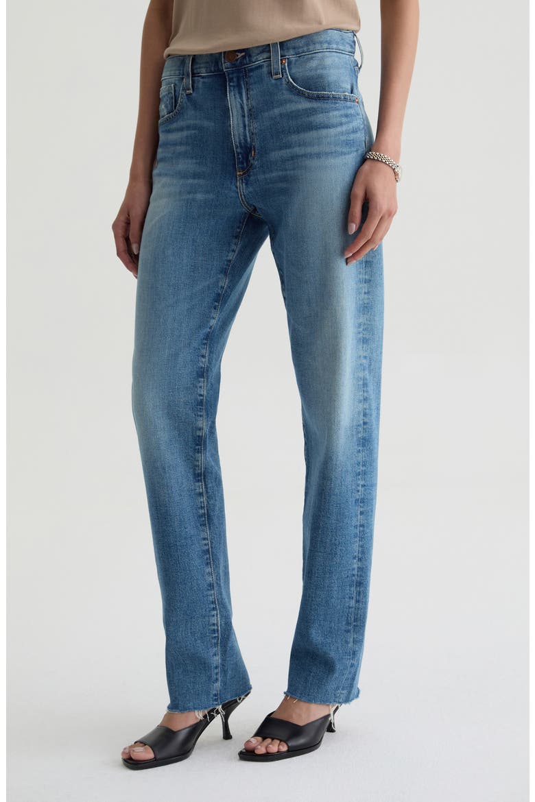 The Boyfriend Mid Rise Straight Leg Jeans, Alternate, color, AMERICAN WEST