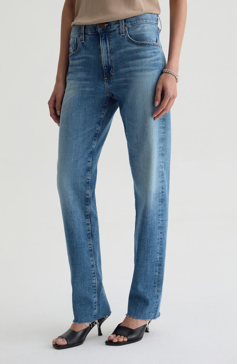 AG The Boyfriend Mid Rise Straight Leg Jeans, Alternate, color, American West