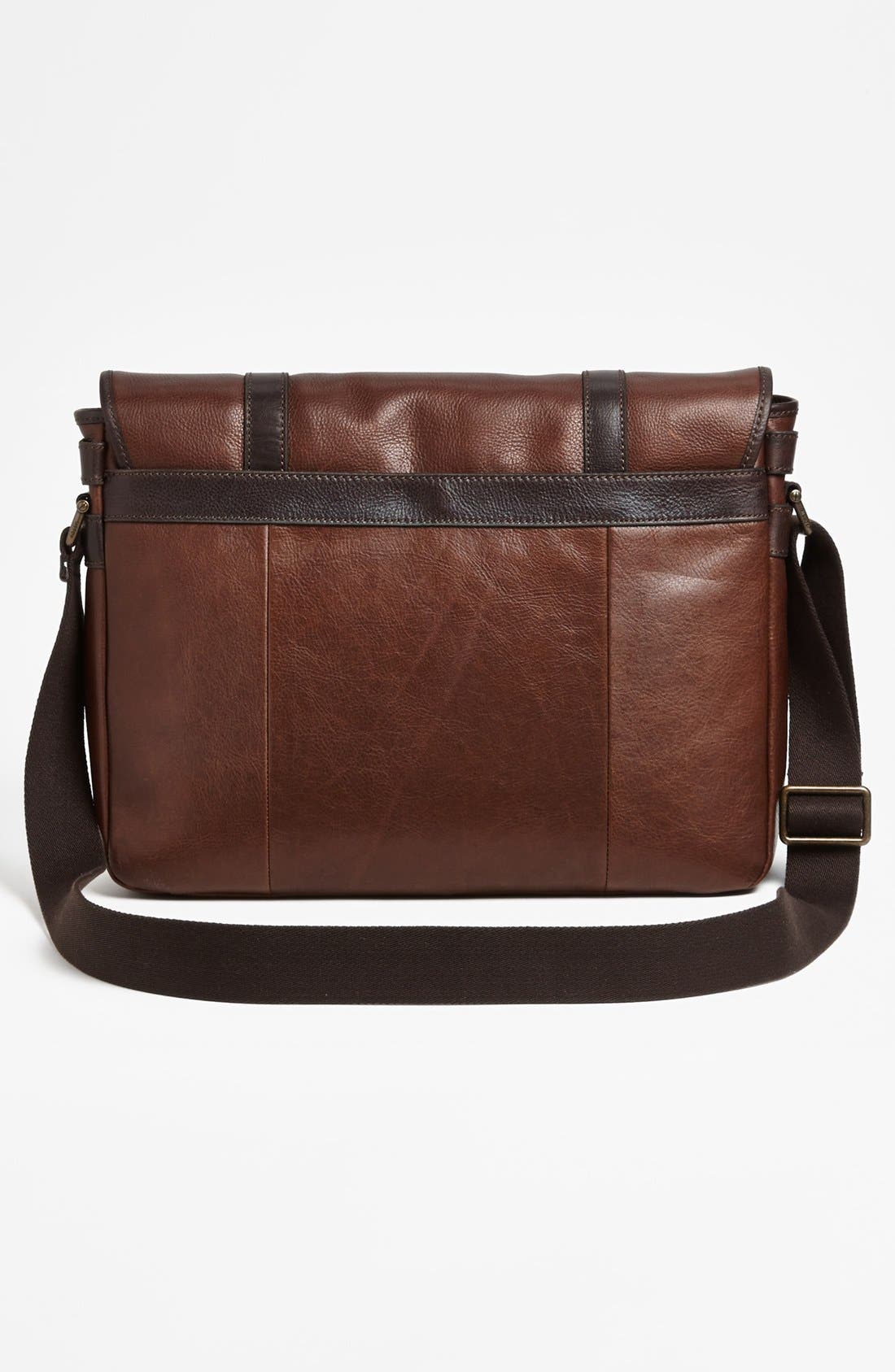 Fossil 'Estate' Leather Messenger Bag, Alternate, color, 