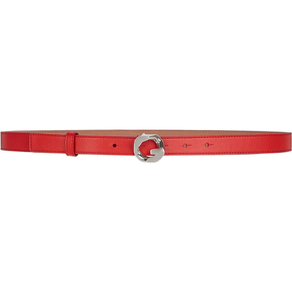 Givenchy 'G' Chain Buckle Leather Belt in Red  product