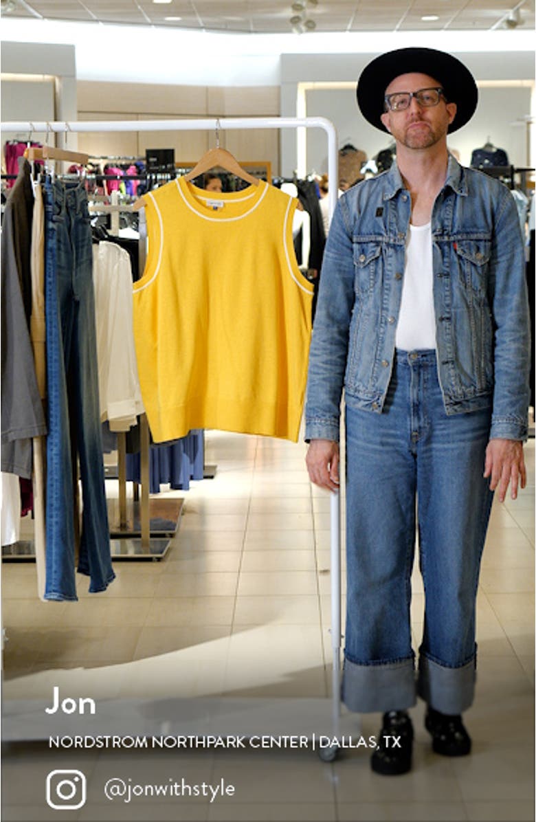 Tipped Sweater Vest, sales video thumbnail