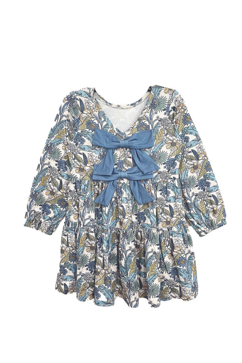 Leah Floral Dress, Alternate, color, Blue