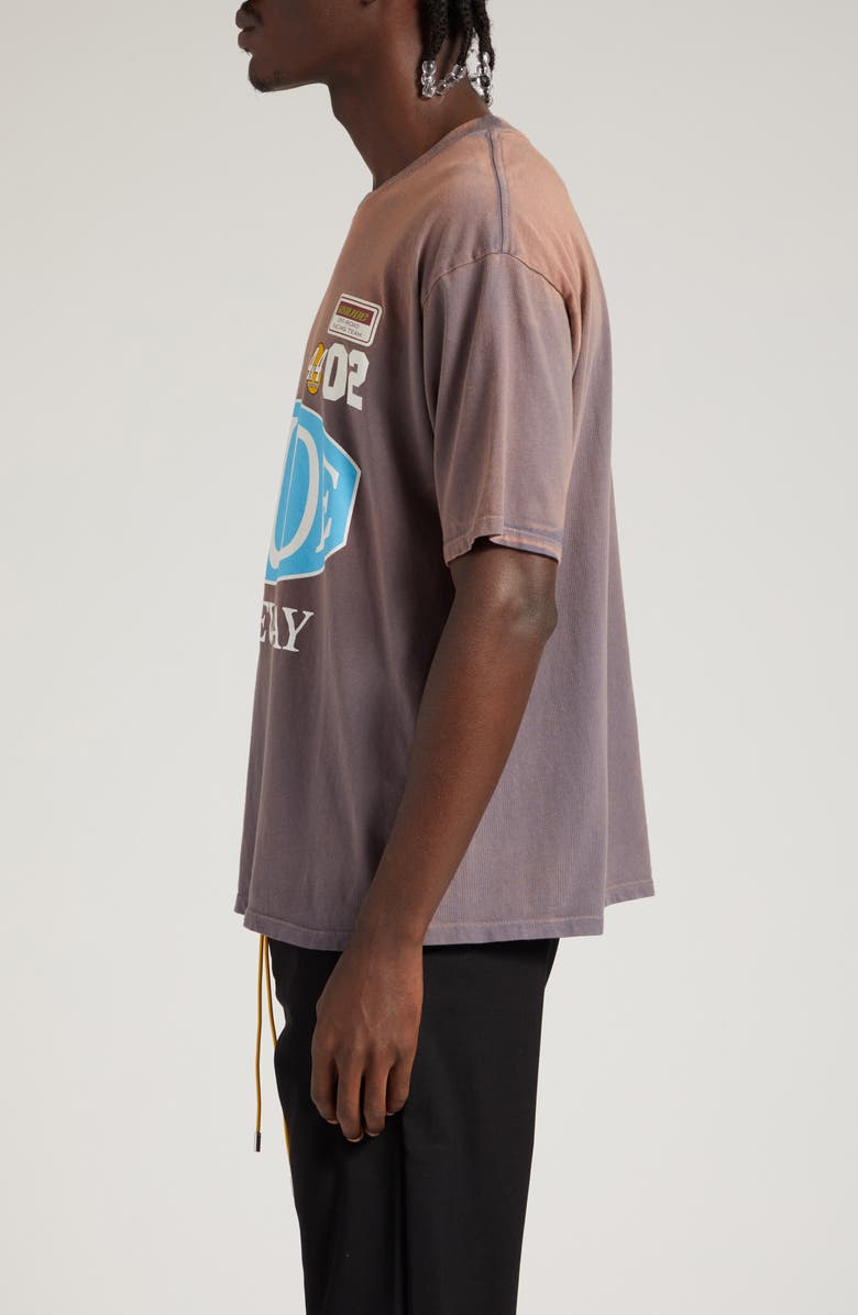 Rhude Raceway Cotton Graphic T-Shirt, Alternate, color, 