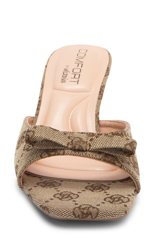Wild Diva Lounge Cheers Kitten Heel Sandal In Brown