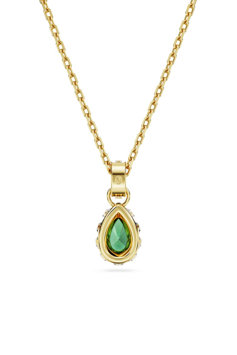 Chroma Pear Cut Pendant Necklace, Alternate, color, GREEN