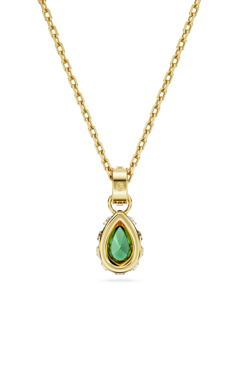Swarovski Chroma Pear Cut Pendant Necklace, Alternate, color, Green