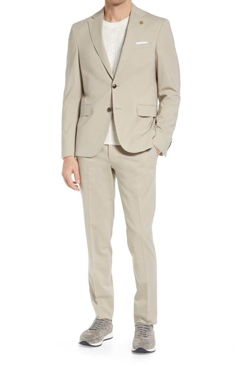 Ted Baker London Roger Slim Fit Stretch Wool Suit, Main, color, 