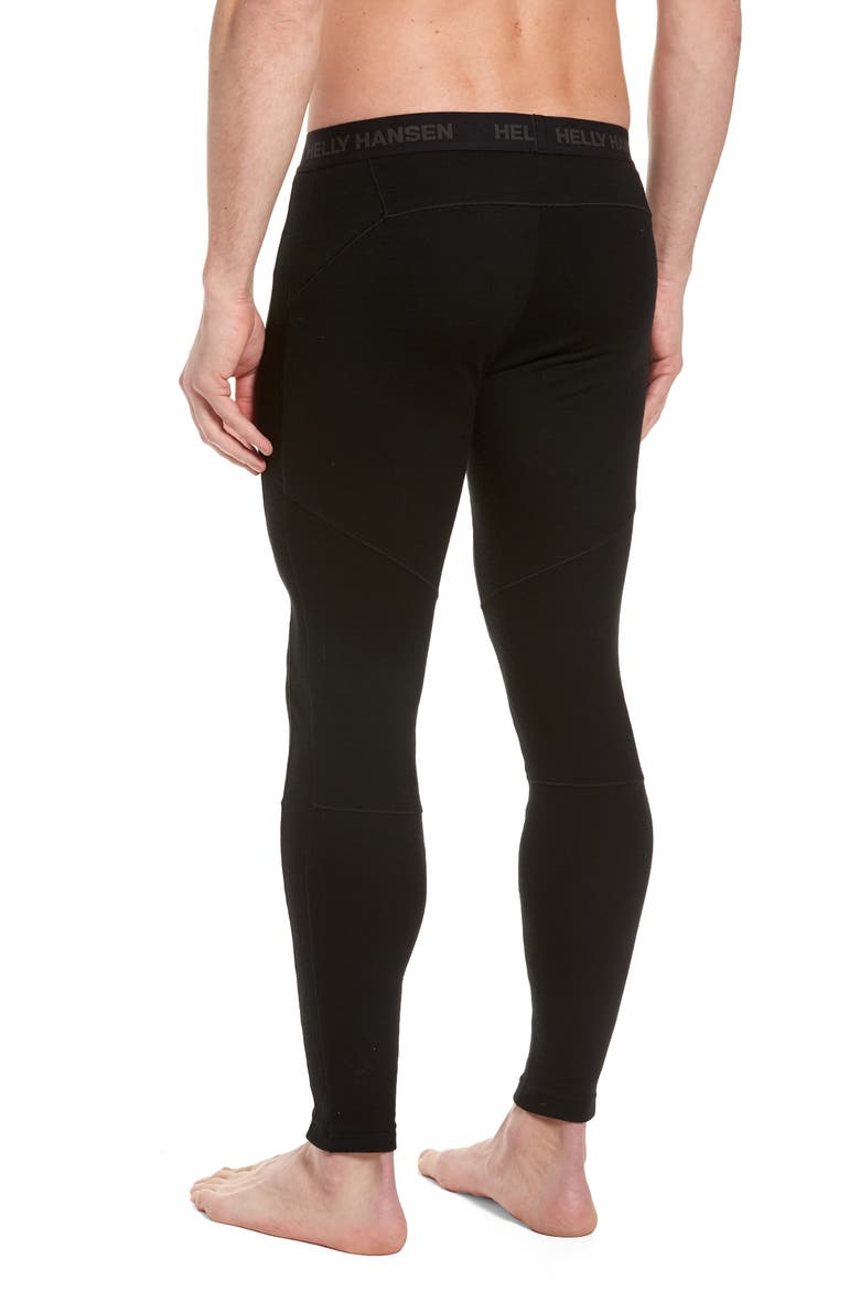 Lifa Merino Wool Blend Tights, Alternate, color, BLACK
