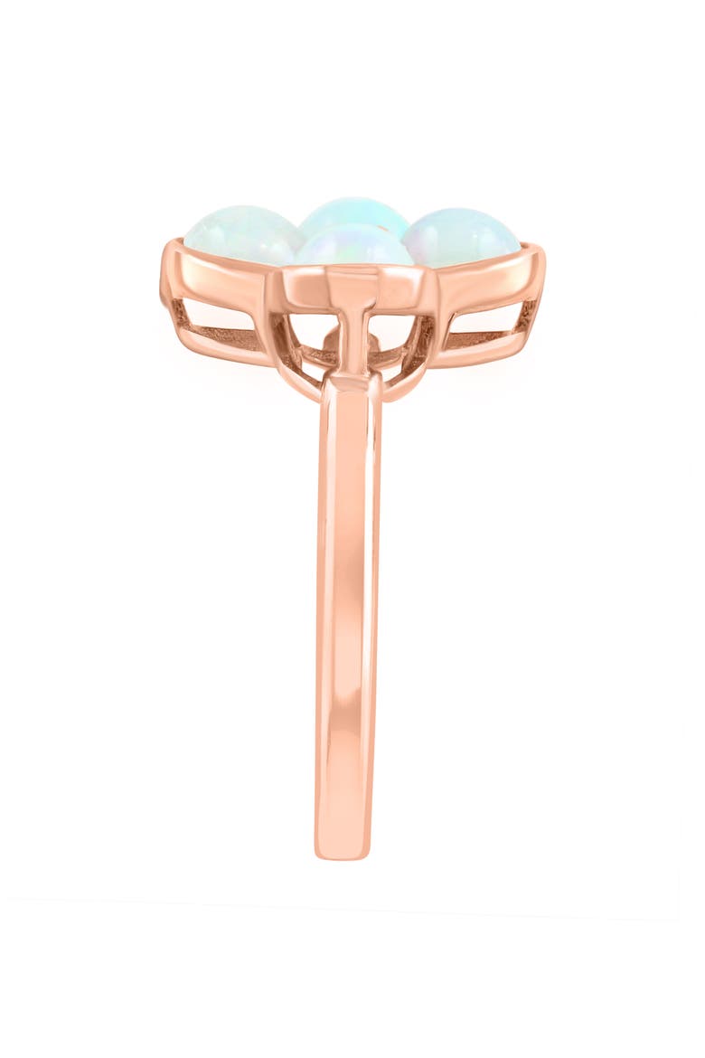 Diamond & Ethiopian Opal Ring, Alternate, color, WHITE/ROSE GOLD