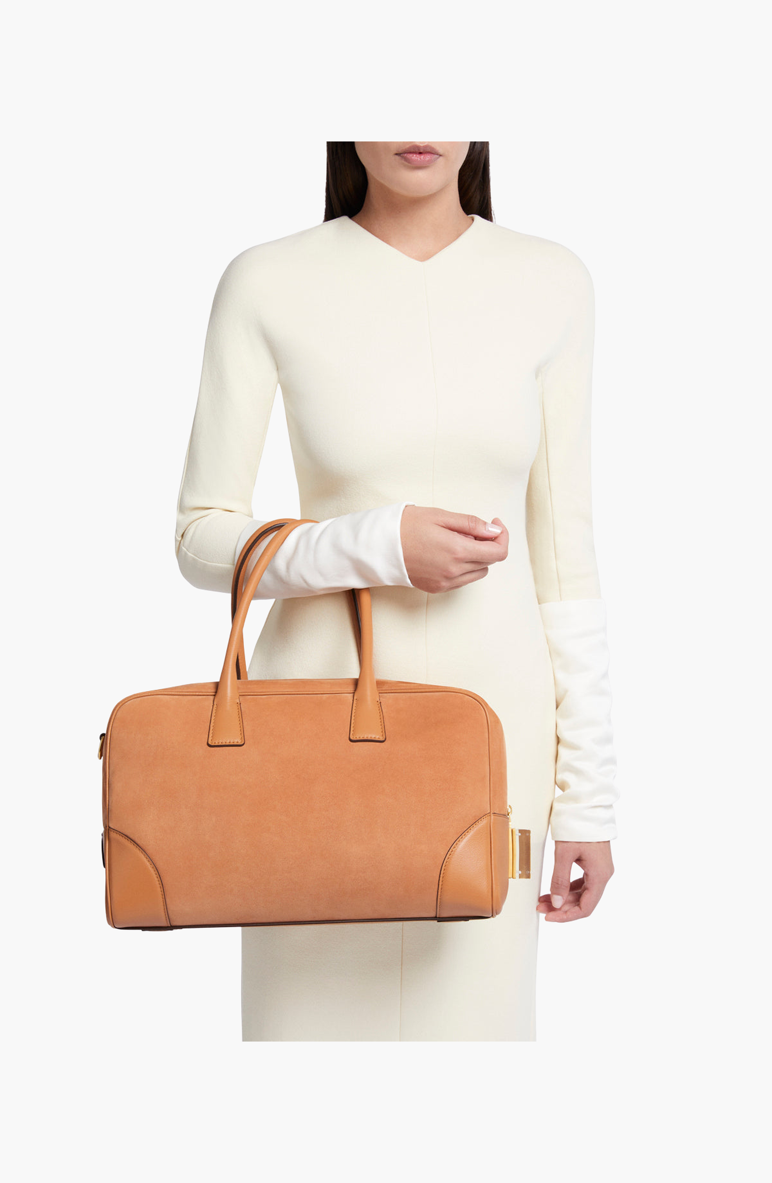Cristallo Nubuck Travel Bag, Alternate, color, Walnut