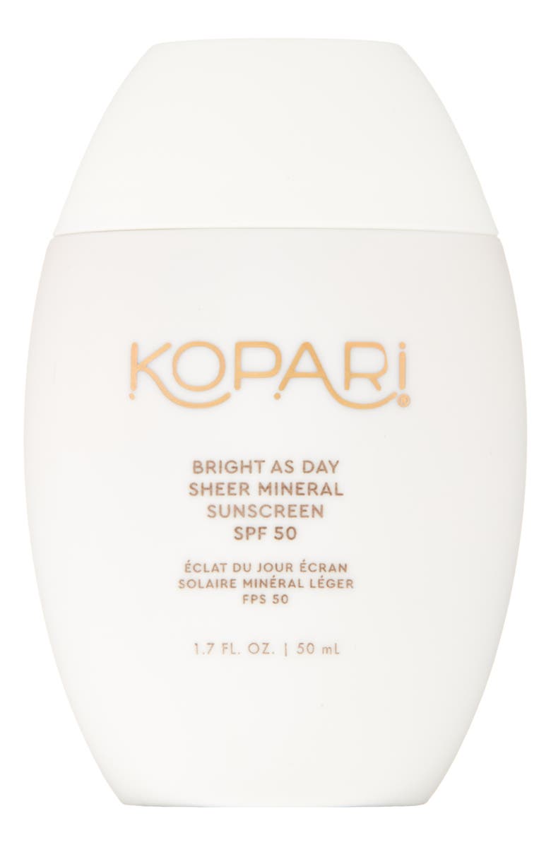Kopari Bright As Day Sheer Mineral SPF 50 Sunscreen, Main, color, 