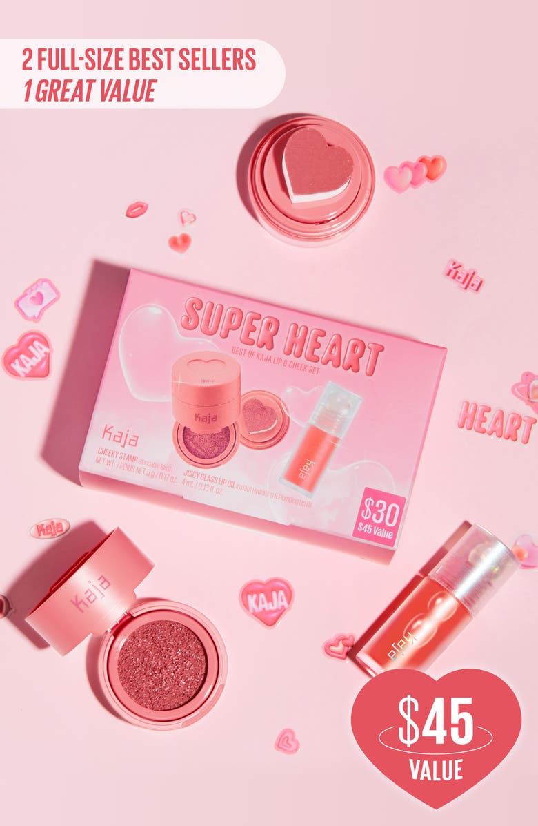 Kaja Super Heart Best of Kaja Lip & Cheek Set, Alternate, color, 