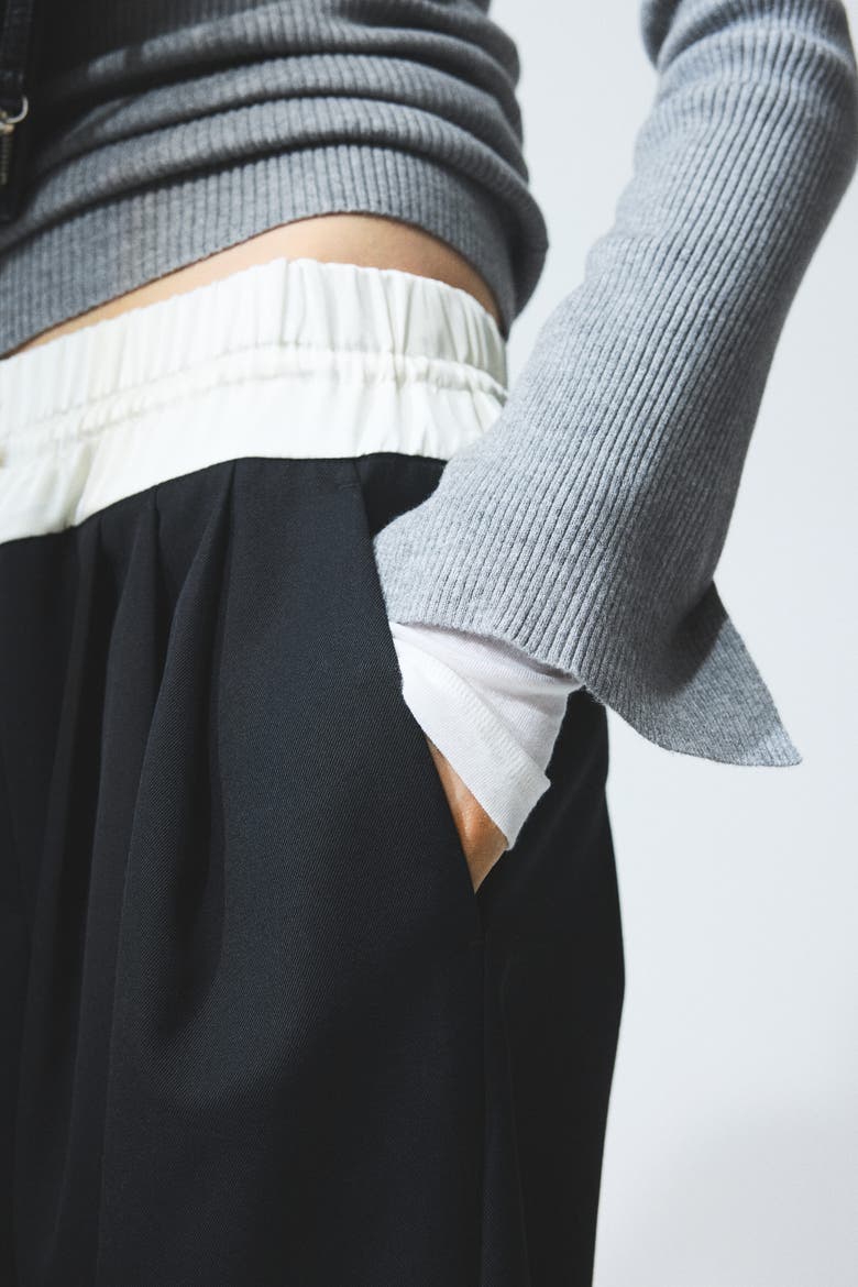 Rib-knit Top, Alternate, color, Gray melange