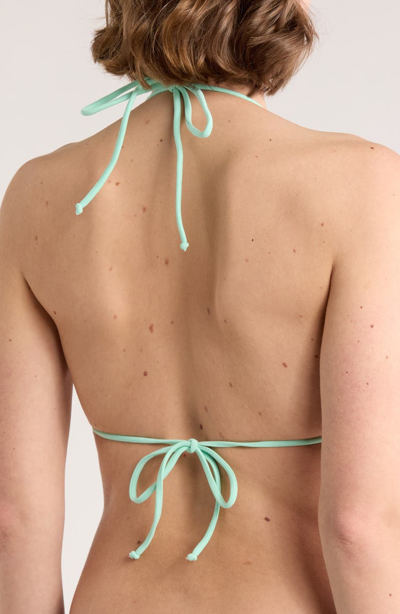 ViX Paula Hermanny Ivy Triangle Bikini Top, Alternate, color, Pastel Mint