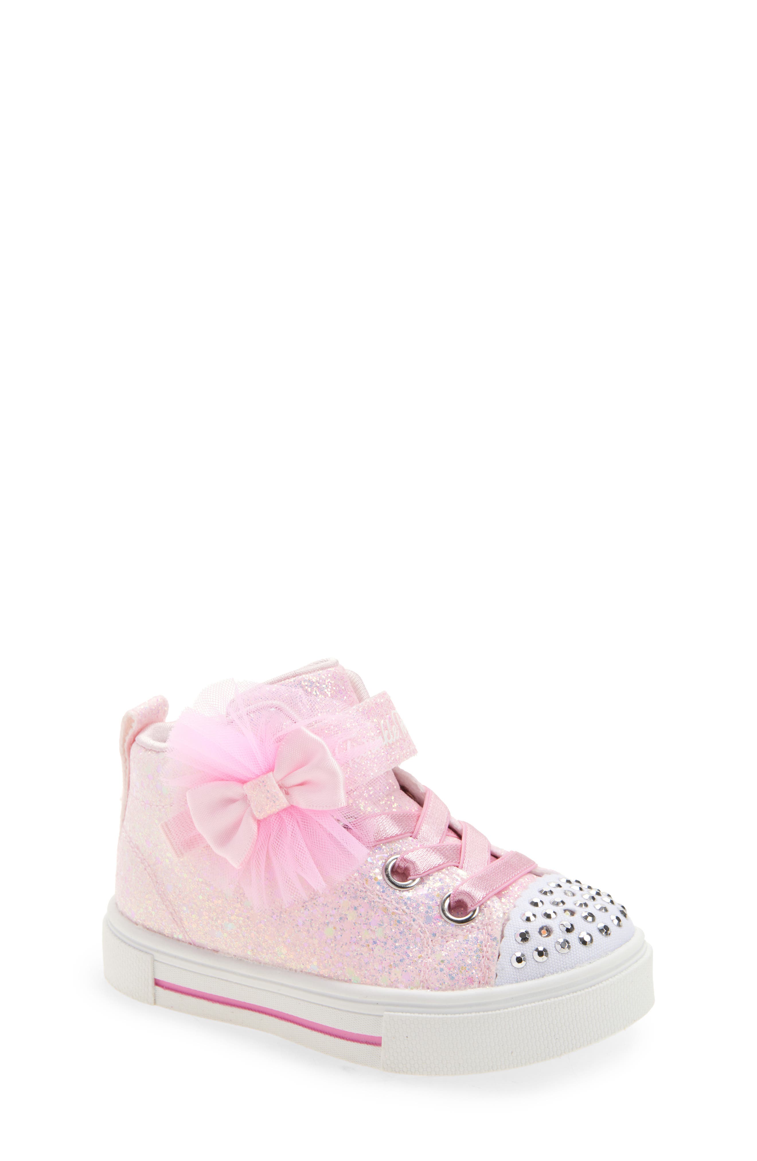 SKECHERS Kids' Twinkle Sparks Light-Up Sneaker, Main, color, Light Pink