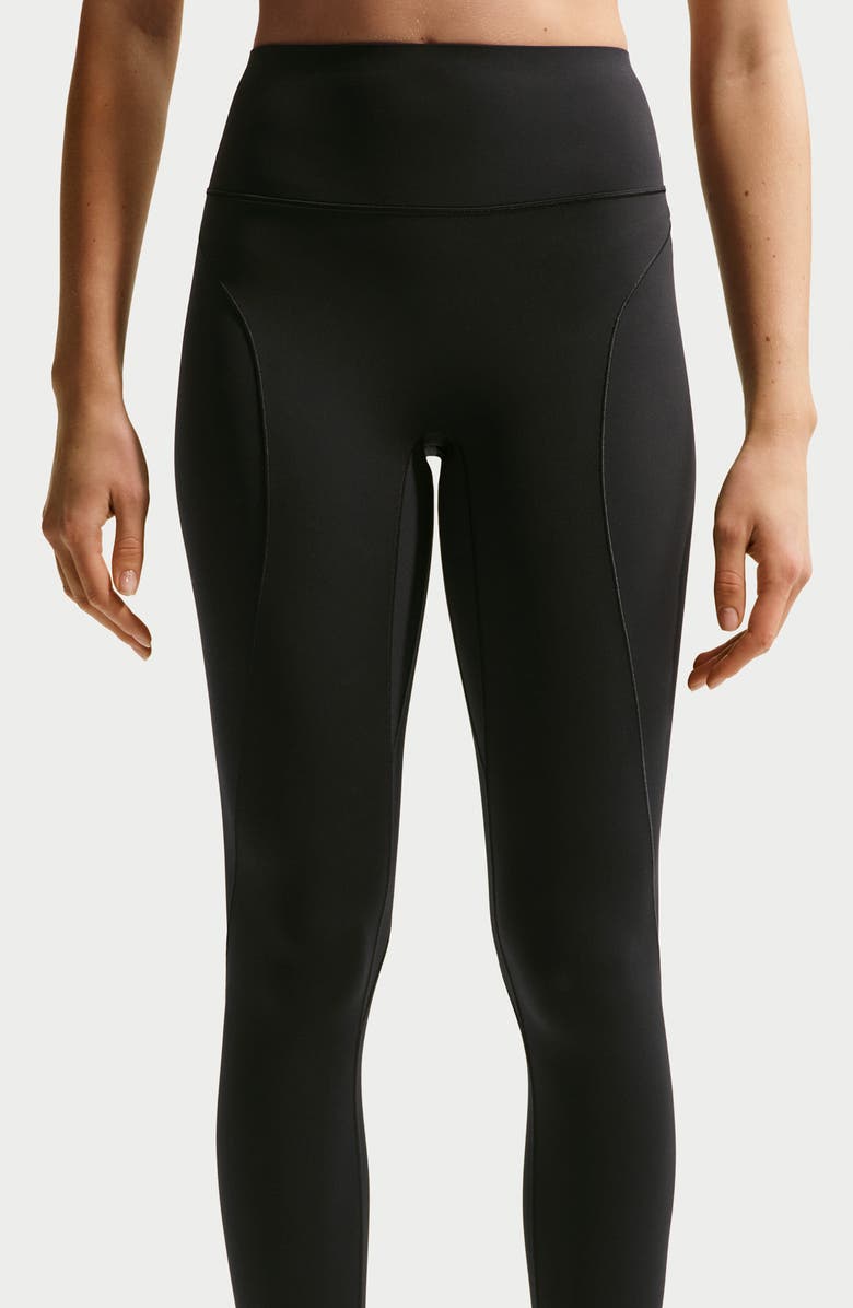 Nike Universa Dri-FIT High Waist 7/8 Leggings, Alternate, color, Black/Anthracite/Grey
