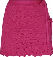 Capittana Kaia Openwork Crochet Cover-Up Miniskirt