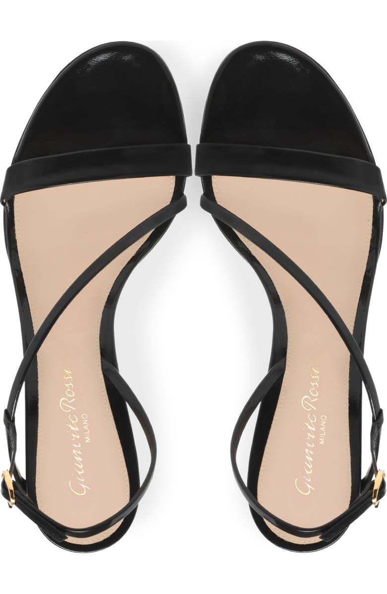 Gianvito Rossi Manhattan 70 Sandal, Alternate, color, Black Leather