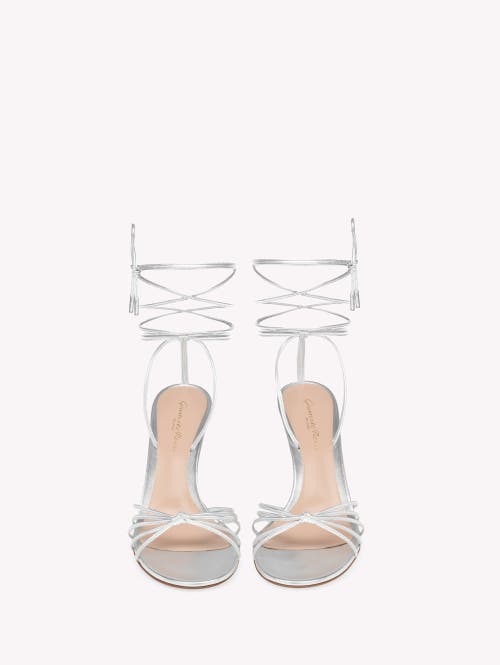 Gianvito Rossi 85mm Gwyneth Sandals In Silver