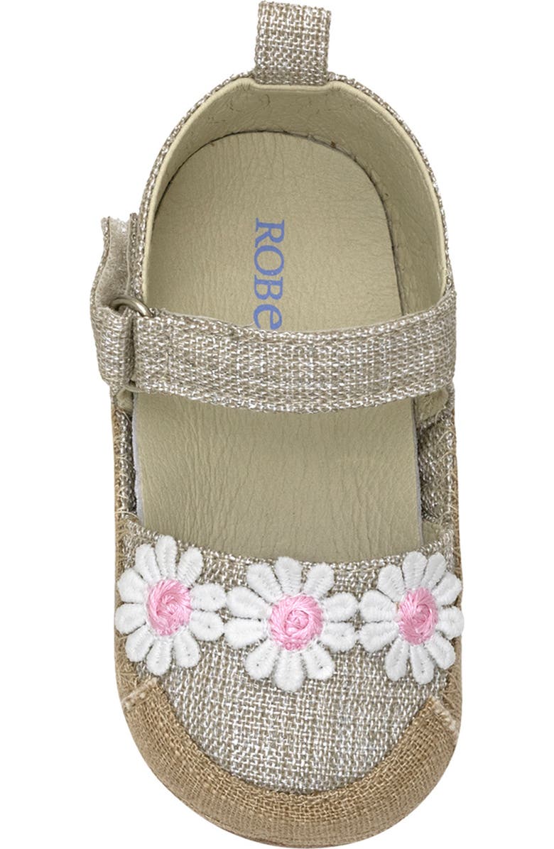 Robeez<sup>®</sup> Kids' Daisies Crib Shoe, Alternate, color, Tan