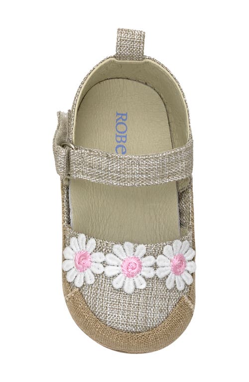 Robeez ® Kids' Daisies Crib Shoe In Tan