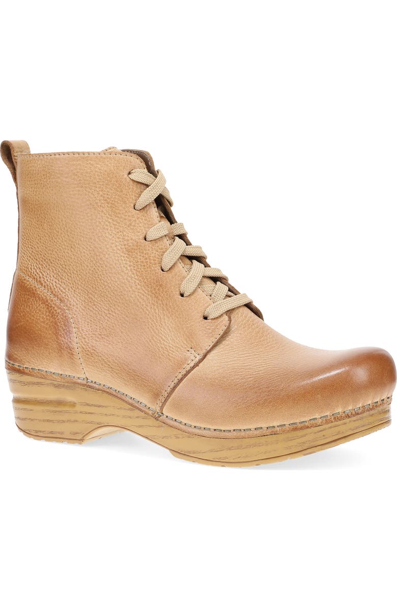Dansko Sigourney Combat Boot, Main, color, Honey