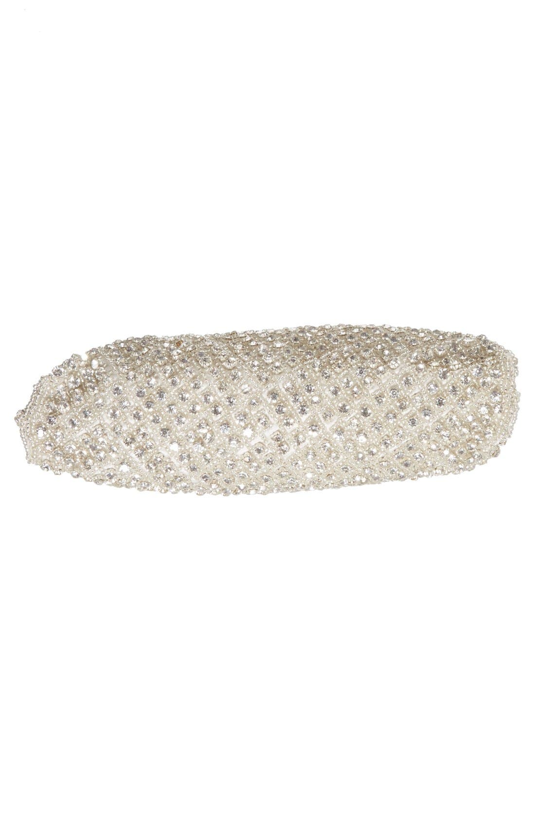 NATASHA Couture 'Antique Bridal' Crystal Embellished Clutch, Alternate, color, 