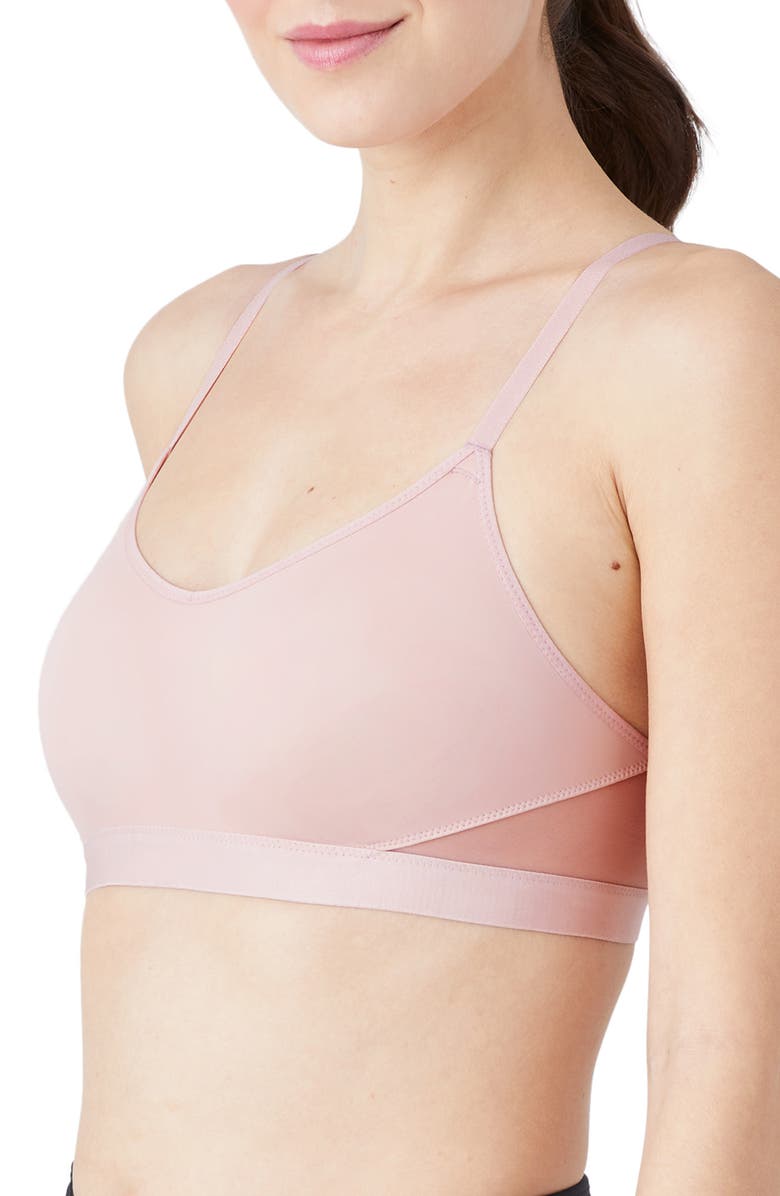 b.tempt'd by Wacoal B.Active Sports Bralette, Alternate, color, Blush Pink