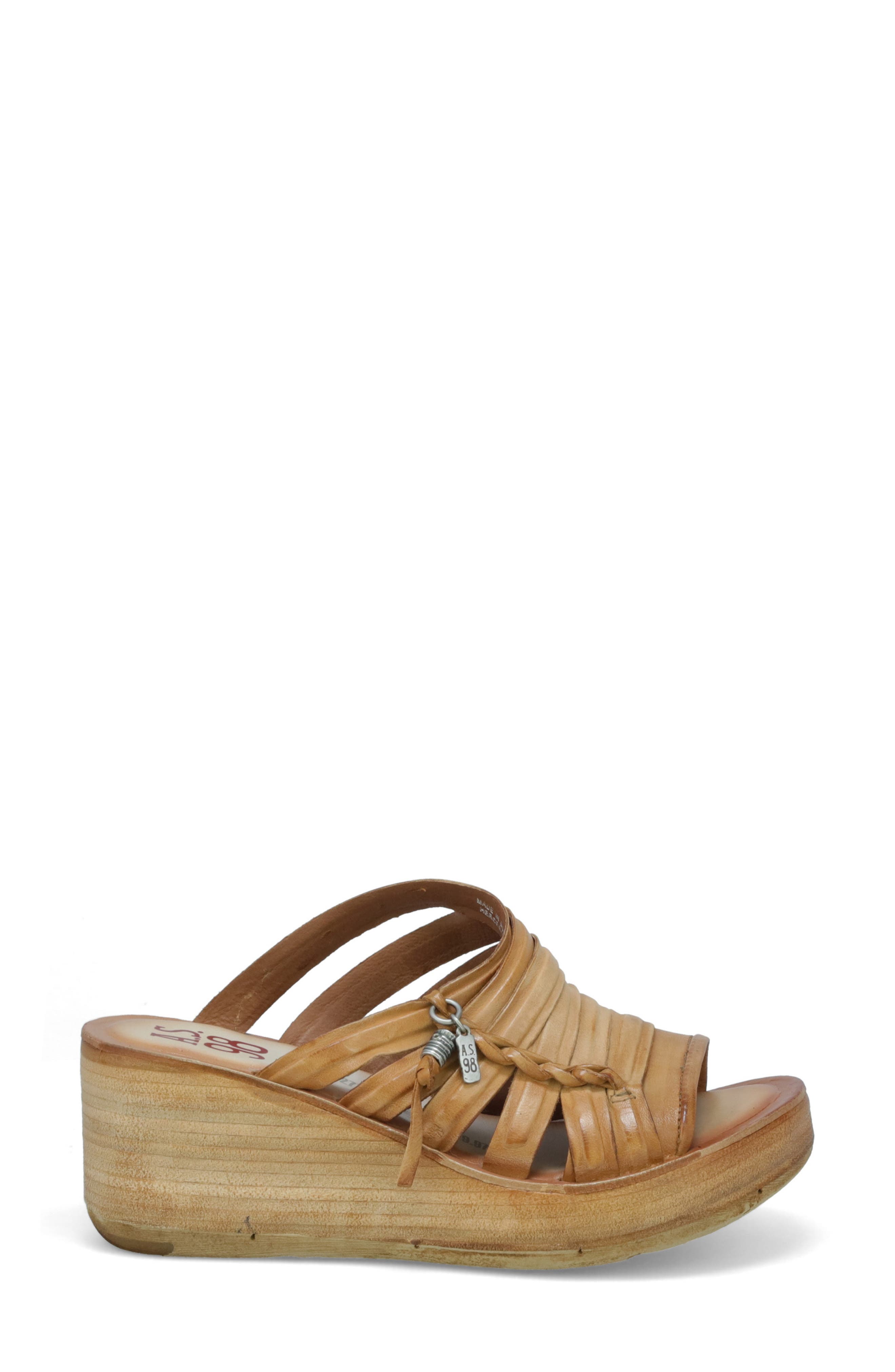 A.S.98 Nicolls Platform Wedge Sandal, Alternate, color, 