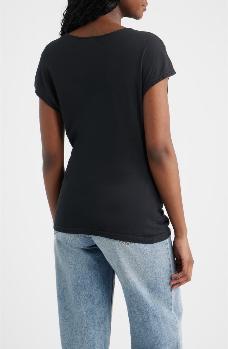 Rails Gabbie Side Cotton Top, Alternate, color, Black