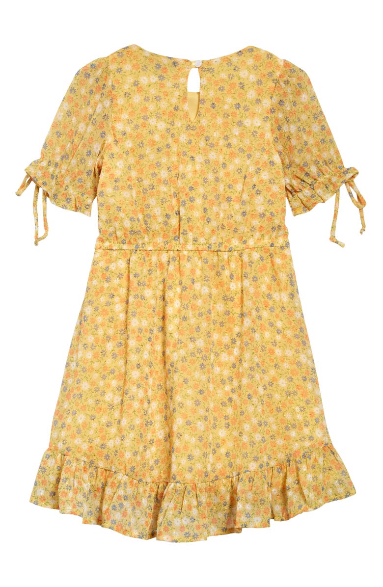 Ava & Yelly Kids' Ditsy Floral Chiffon Dress, Alternate, color,