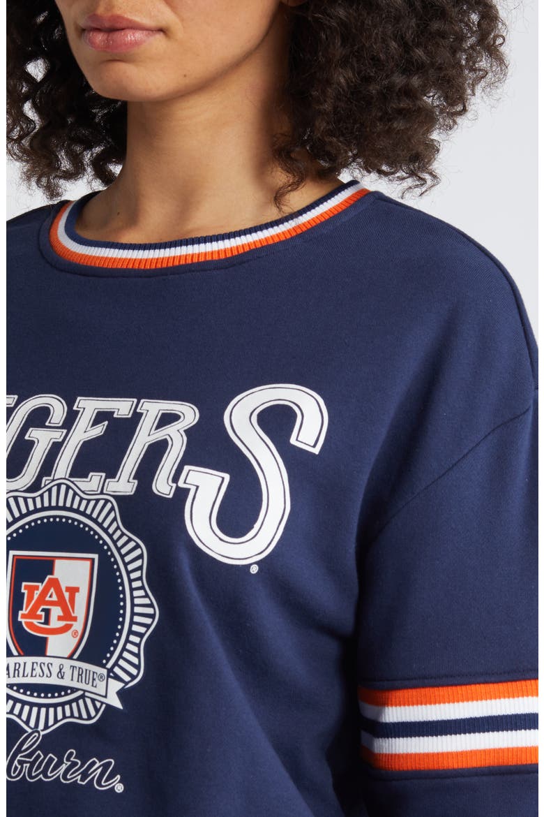 Women's WEAR by Erin Andrews Navy Auburn Tigers Vintage Pullover Sweatshirt, Alternate, color, Navy