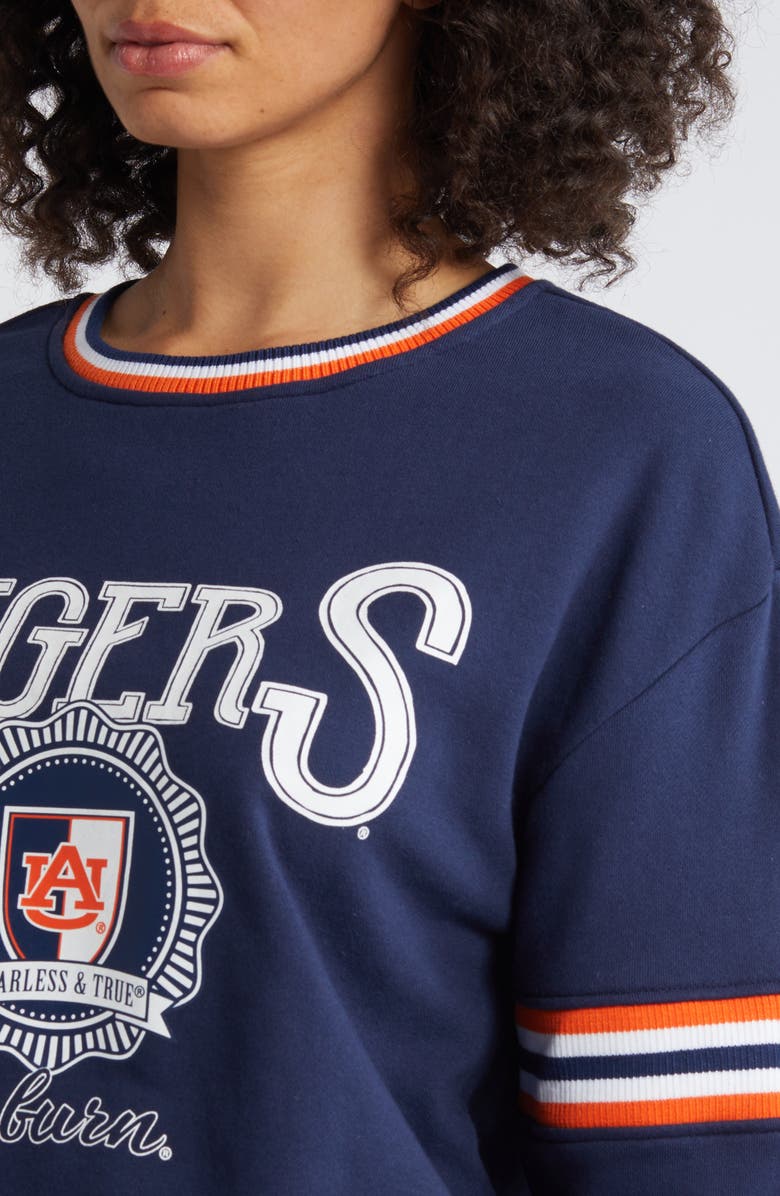 WEAR by Erin Andrews Women's WEAR by Erin Andrews Navy Auburn Tigers Vintage Pullover Sweatshirt, Alternate, color, 