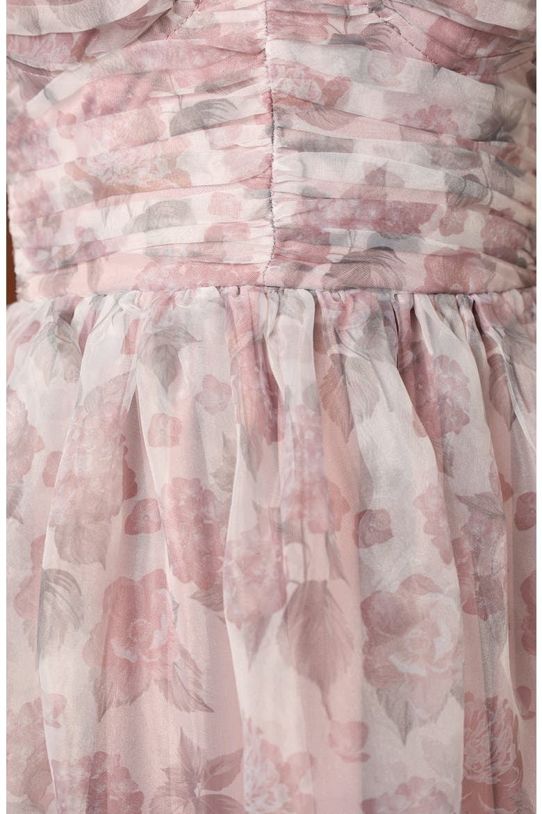 Floret Bow Strap Midi Sundress, Alternate, color, DARK PURPLE
