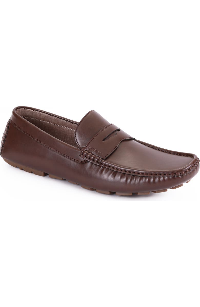 Tommy Hilfiger Amile Penny Driver Loafer, Main, color, Dark Brown