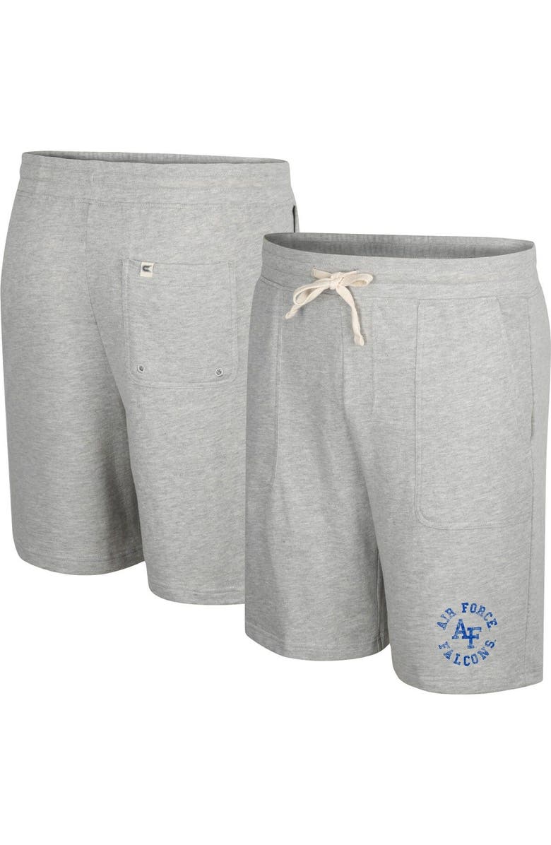 COLOSSEUM Men's Colosseum Heather Gray Air Force Falcons Love To Hear This Terry Shorts, Main, color, Heather Gray