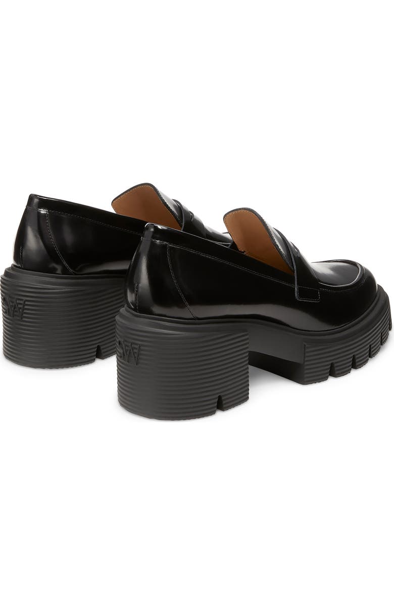 Stuart Weitzman Soho Loafer, Alternate, color, Black Smooth Leather