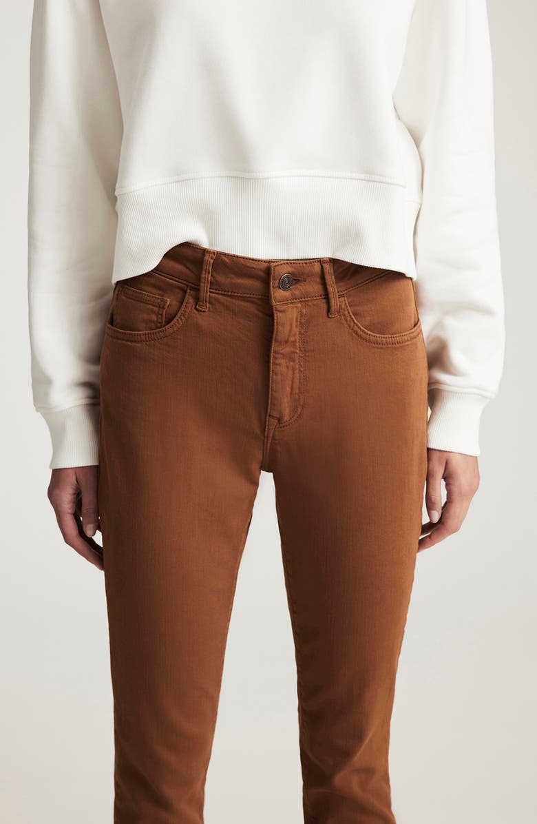 Mavi Jeans Kathleen Mid Rise Slim Boyfriend Jeans, Alternate, color, Camel Flex Blue