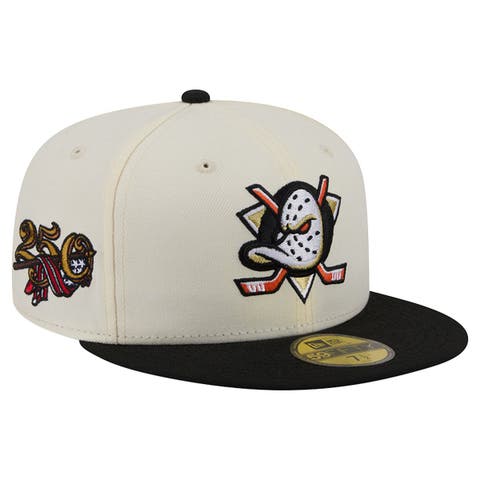 Men's New Era  Cream Anaheim Ducks 250th Anniversary of the United States Two-Tone 59FIFTY Fitted Hat
