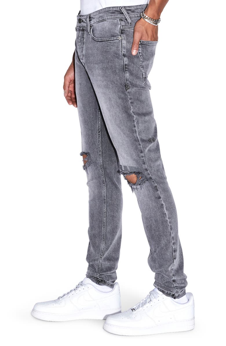 Ksubi Van Winkle Monokrome Ripped Skinny Jeans, Alternate, color, 
